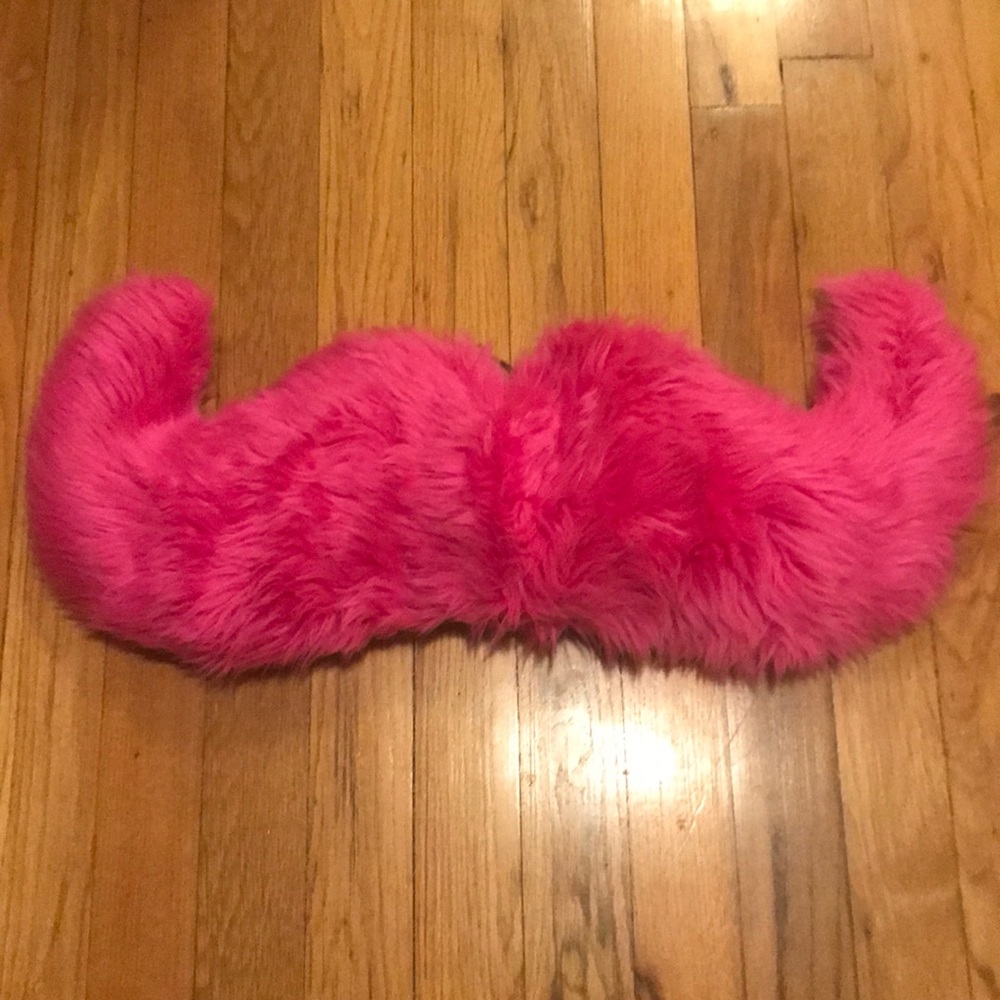 Carstache in bright pink